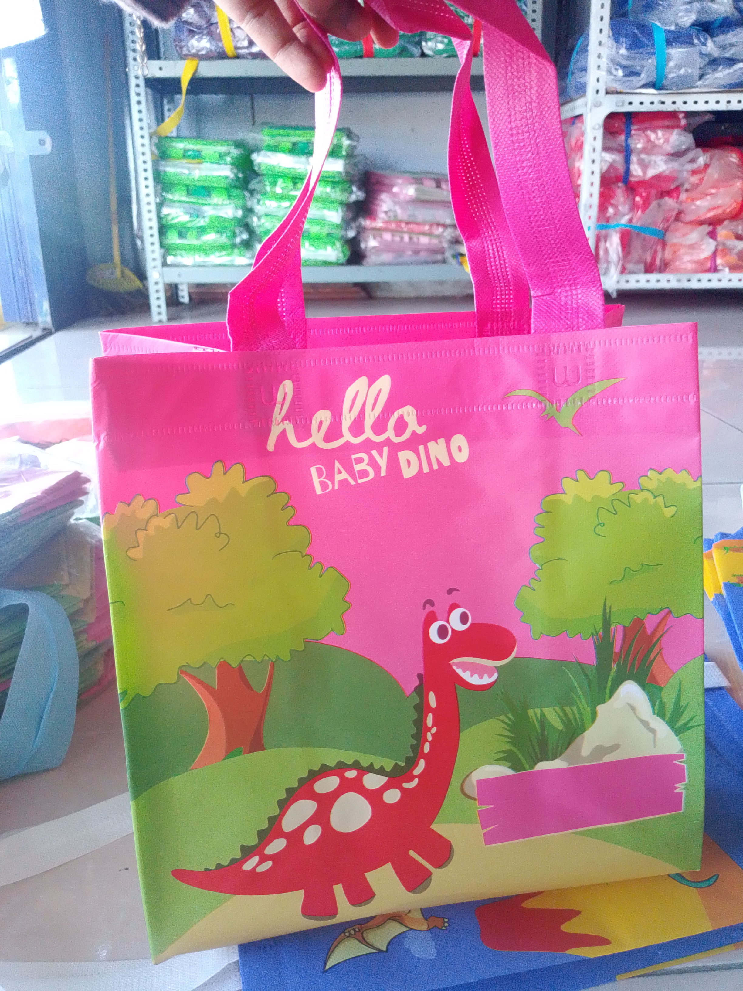 Tas box ultah laminasi bergambar 